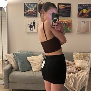 NWT Lovers and Friends Black Mini Skirt Size XXS (24/25)